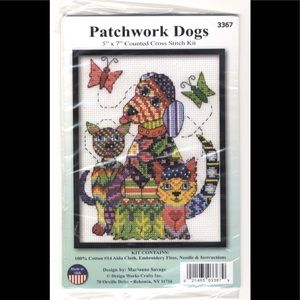 Cross Stitch kit - Patchwork Dogs